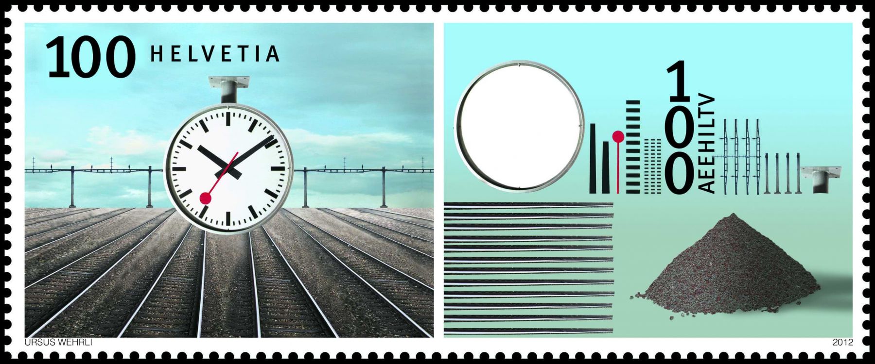 Sonderbriefmarke Ursus Wehrli – Kunst aufräumen