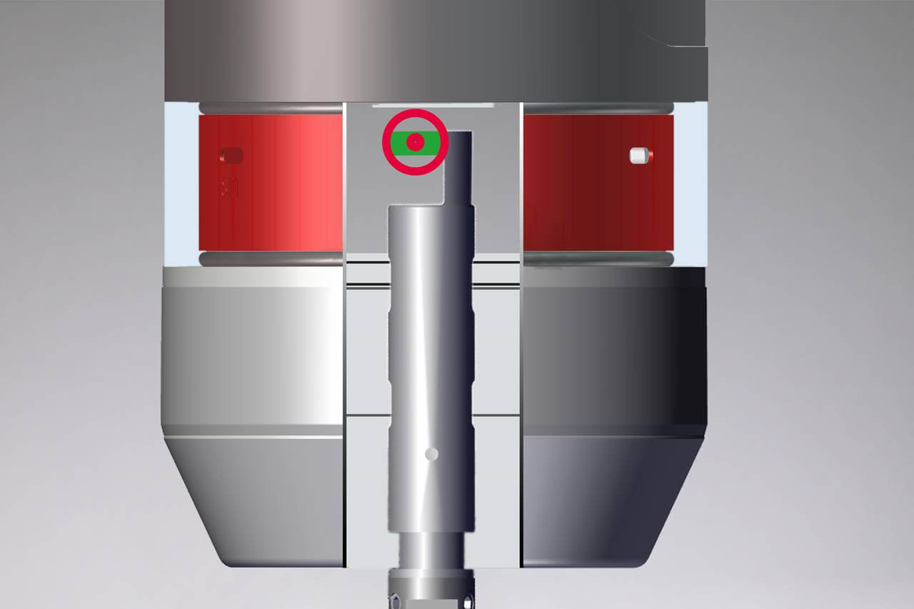 Besonders am Messtaster TC61 ist das in zwei Achsen geführte, bidirektionale Messwerk Besonders am Messtaster TC61 ist das in zwei Achsen geführte, bidirektionale Messwerk
