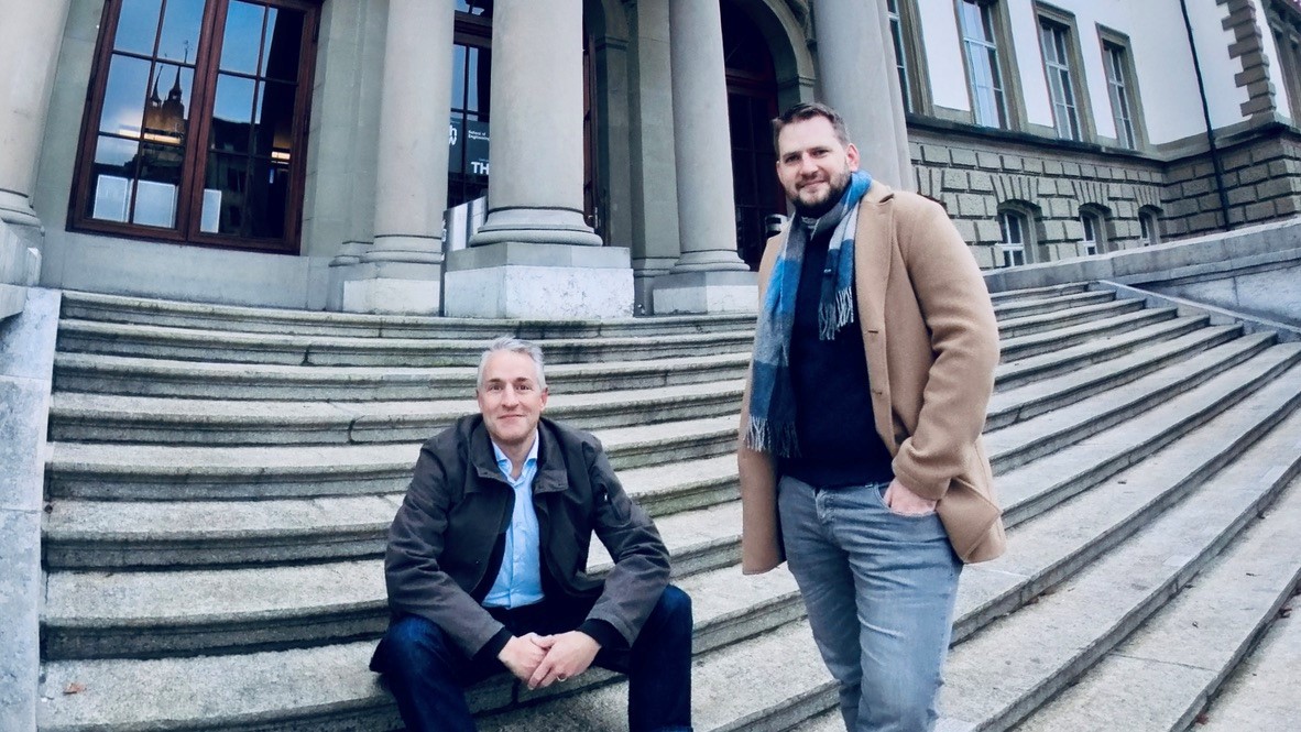 Die Gründer von RWAI, Simon Spalinger (li.) und Lukas Tuggener, einem Spin-off des Centre for Artificial Intelligence (CAI) der ZHAW. Die Gründer von RWAI, Simon Spalinger (li.) und Lukas Tuggener, einem Spin-off des Centre for Artificial Intelligence (CAI) der ZHAW.