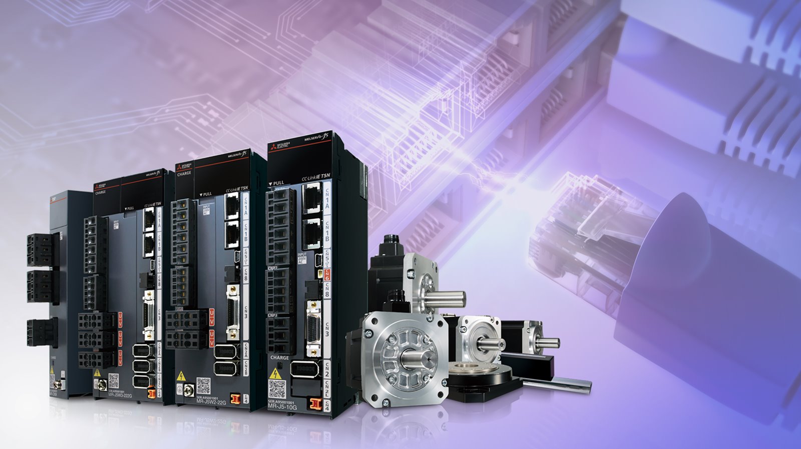 Die Servo Systeme von Mitsubishi Electric sind offen für alle Netzwerke. (Bild: Mitsubishi Electric) Die Servo Systeme von Mitsubishi Electric sind offen für alle Netzwerke. (Bild: Mitsubishi Electric)