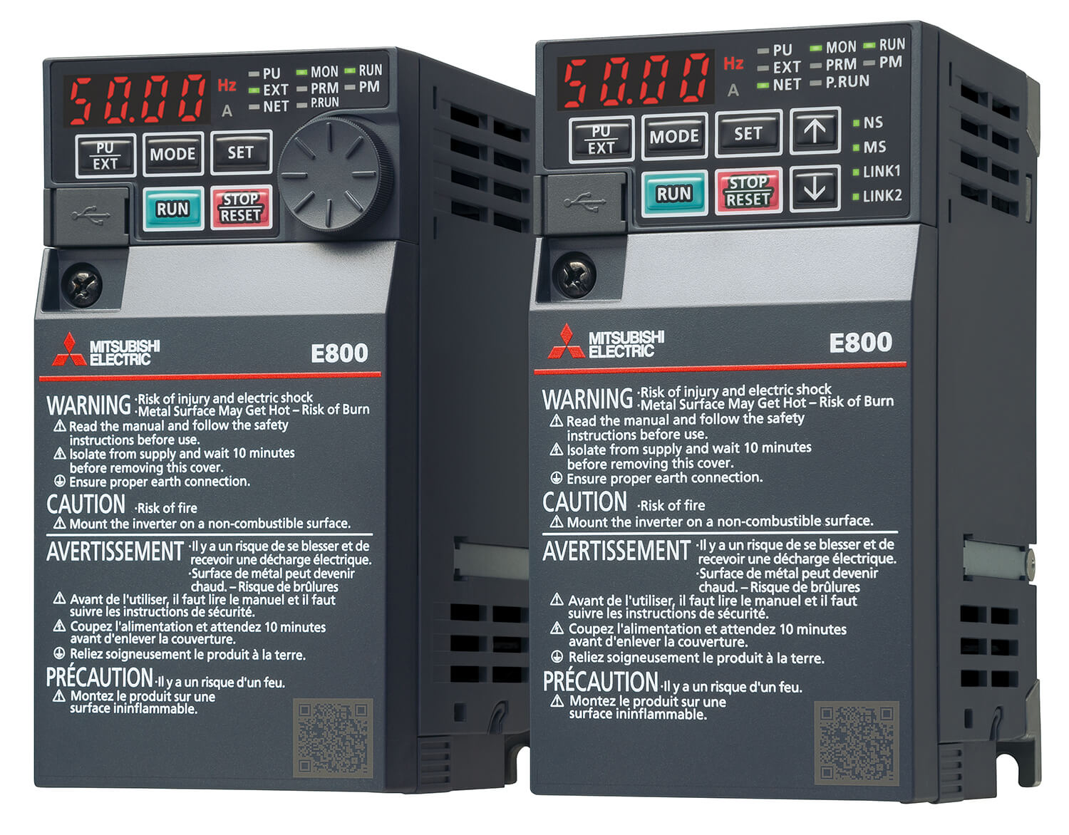 FR-E800 mit Korrosionserkennungsfunktion FR-E800 mit seiner Korrosionserkennungsfunktion