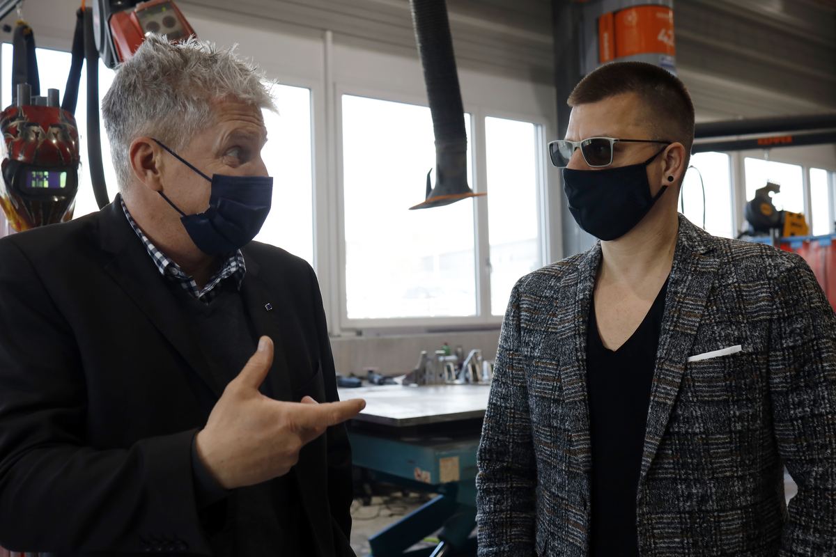 Patrick Kühne (links) und Andreas Zweifel. Patrick Kühne (links) und Andreas Zweifel.